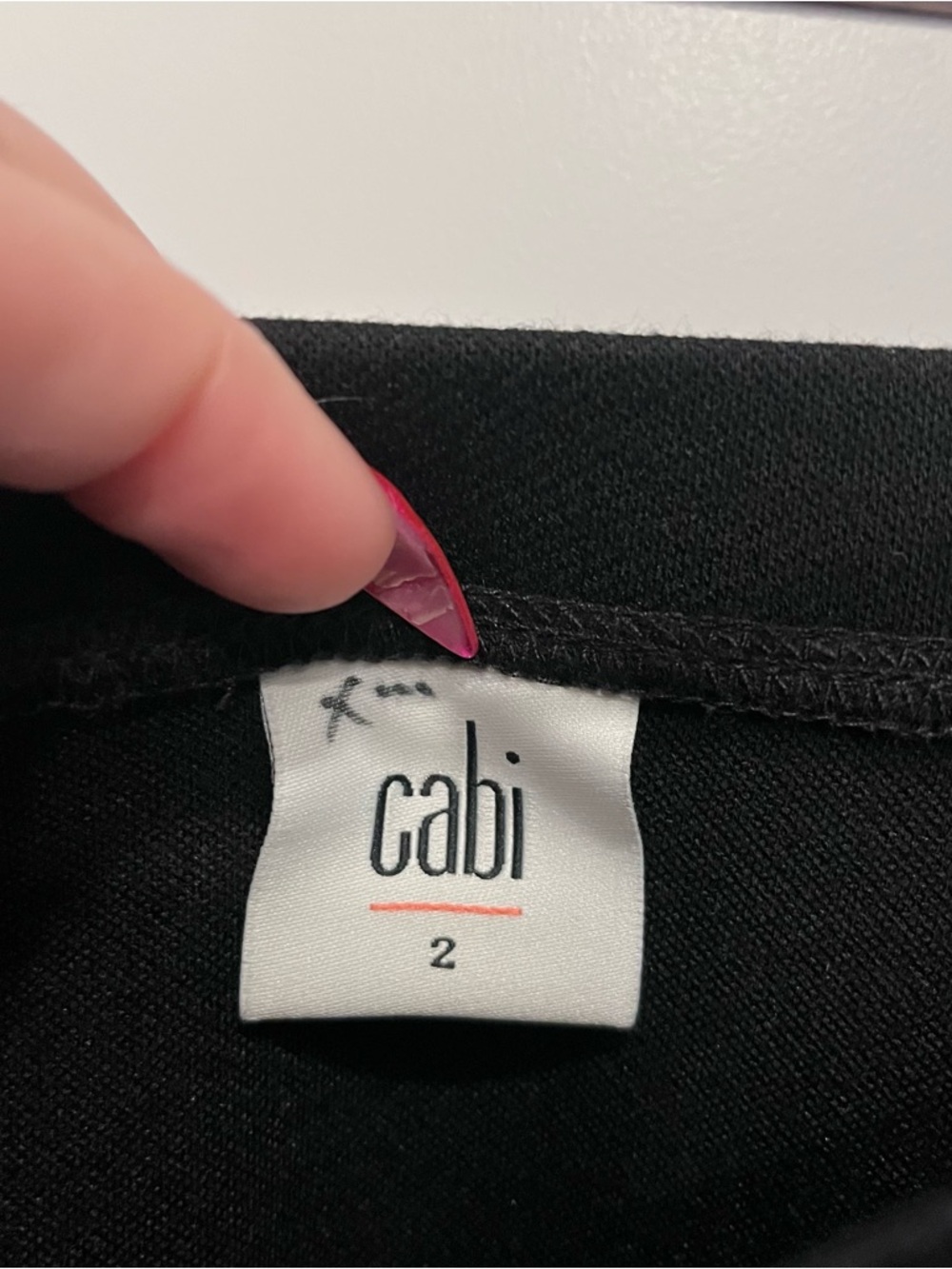 CAbi BLACK KNEE LENGTH FLARED SKATER SKIRT SIZE 2 3098 asymmetrical classic - Picture 2 of 7